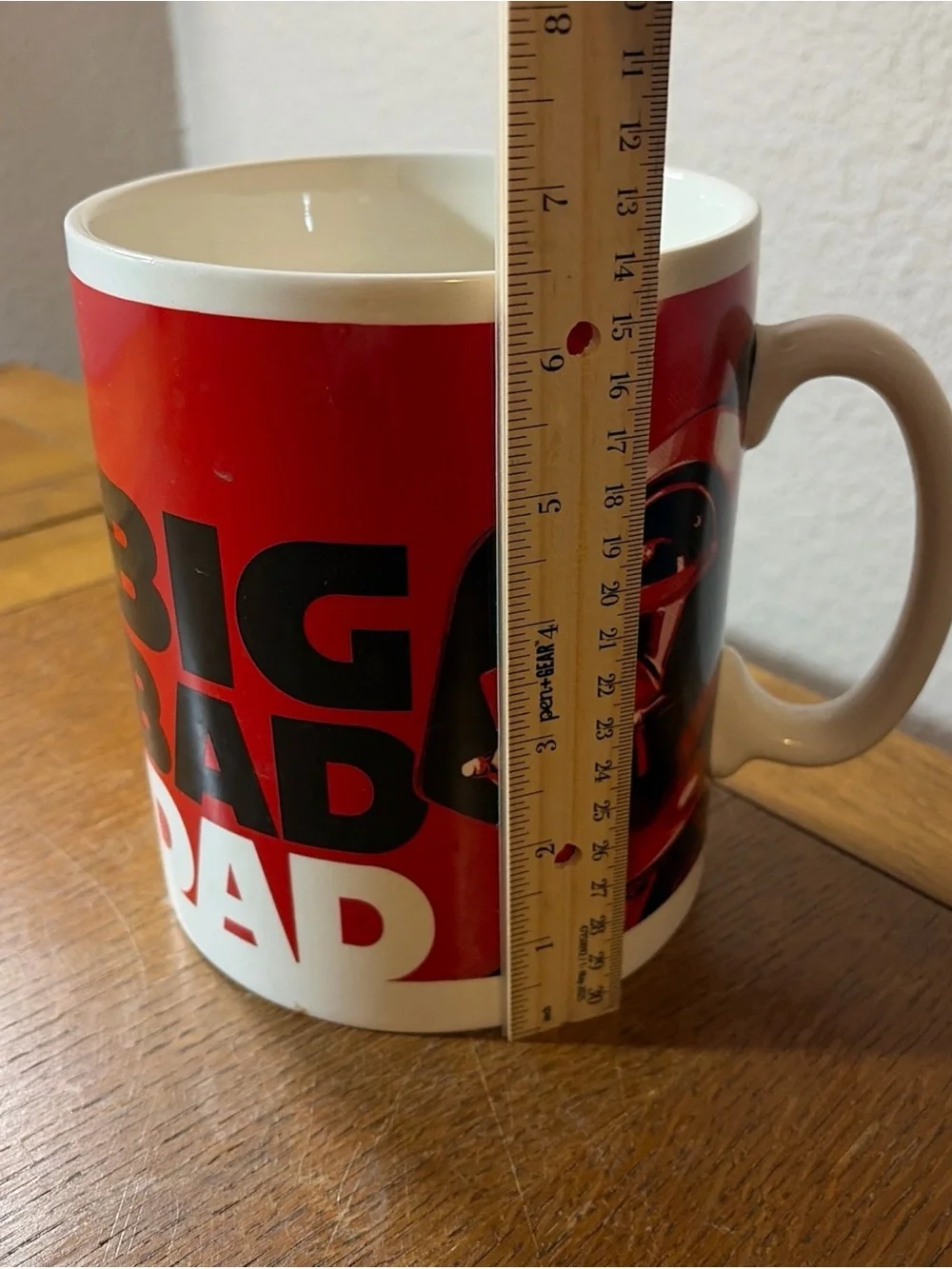 Hallmark Star Wars Coffee Mug Darth Vader Big Bad Dad Red Ceramic Lucasfilm BIG